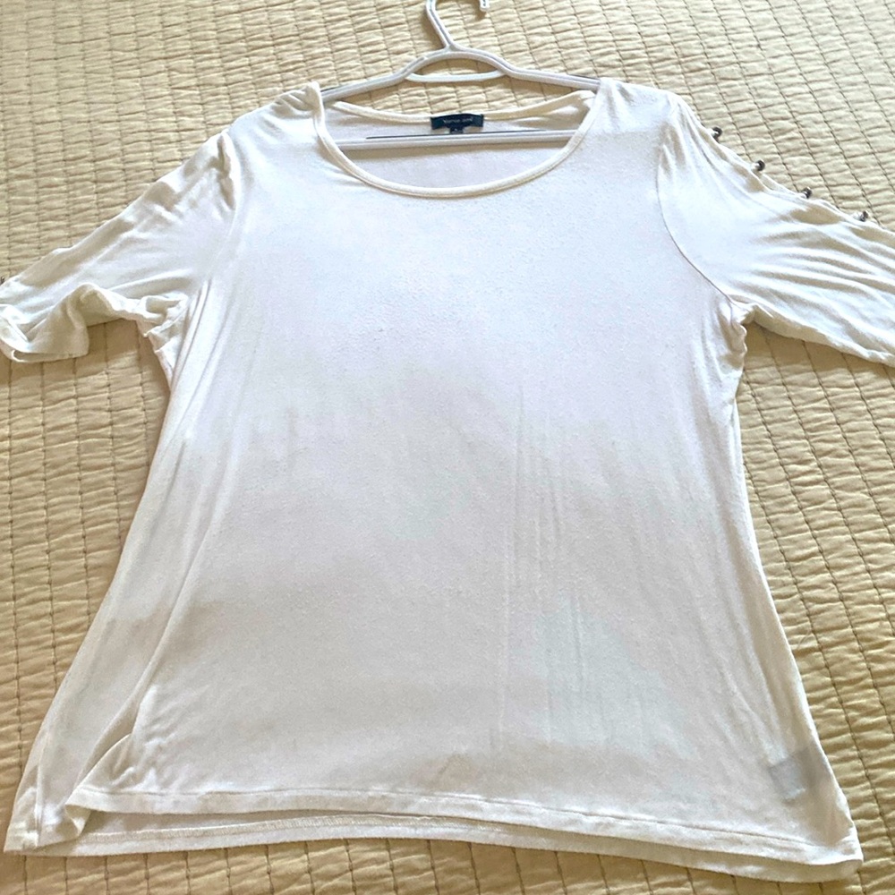 Verve Ami short sleeve white casual shirt